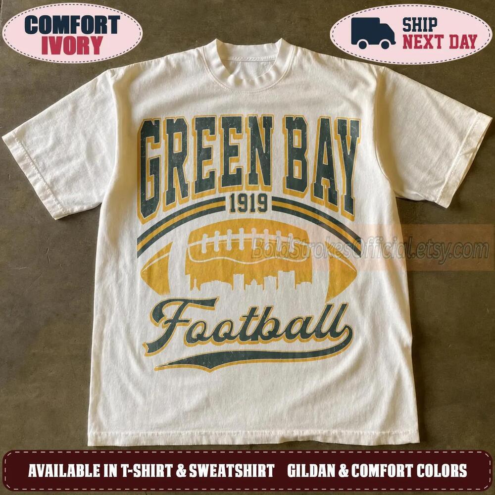 Green Bay Football 90s Retro Graphic Game Day Oversized Fan